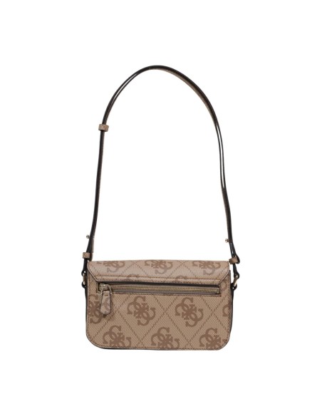 Sac femme Guess beige imprimé compact