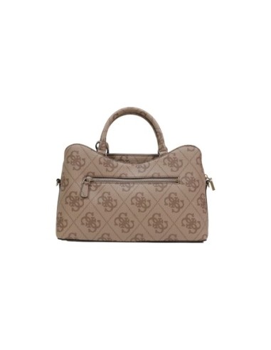Sac femme Guess beige imprimé zip medium