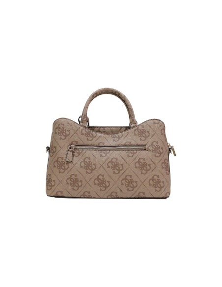 Sac femme Guess beige imprimé zip medium
