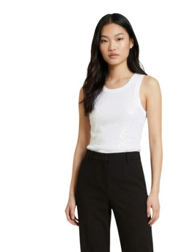 Débardeur femme Guess blanc