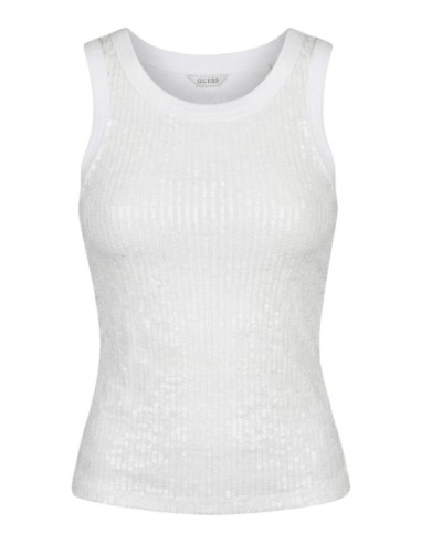 Débardeur femme Guess blanc