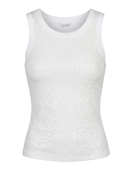 Débardeur femme Guess blanc