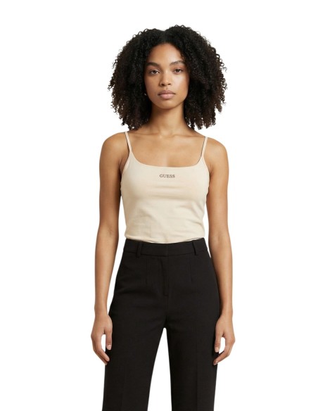 Débardeur femme Guess beige