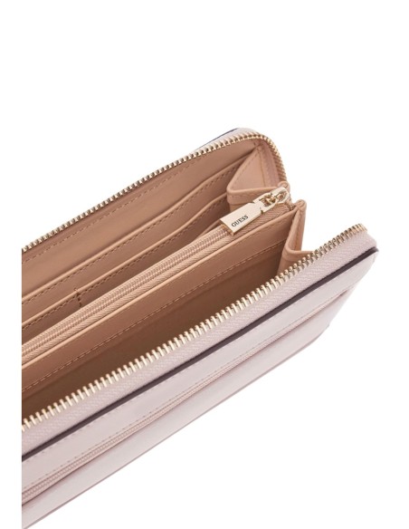Portefeuille rose zippé | Guess