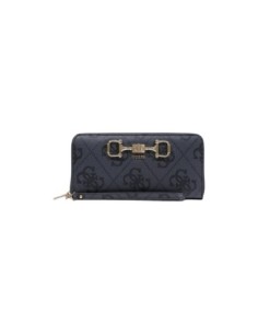 Portefeuille femme Guess gris imprimé large