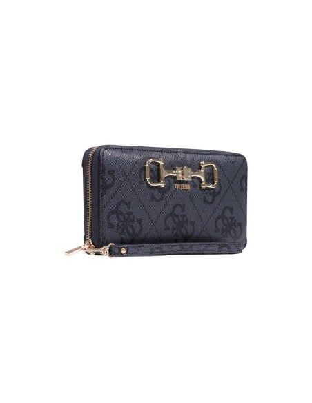Portefeuille femme Guess gris imprimé large