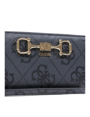 Portefeuille femme Guess gris imprimé large