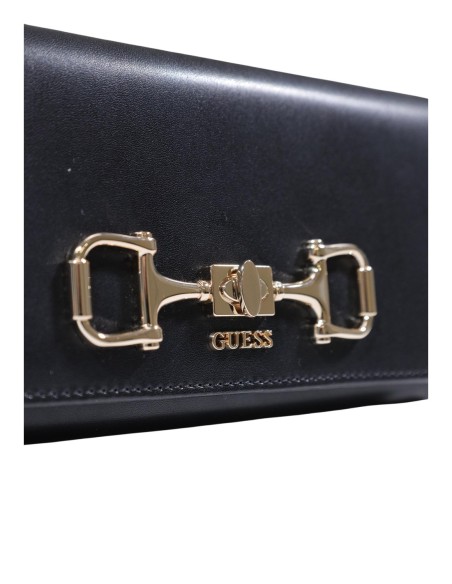Portefeuille femme Guess noir grand format