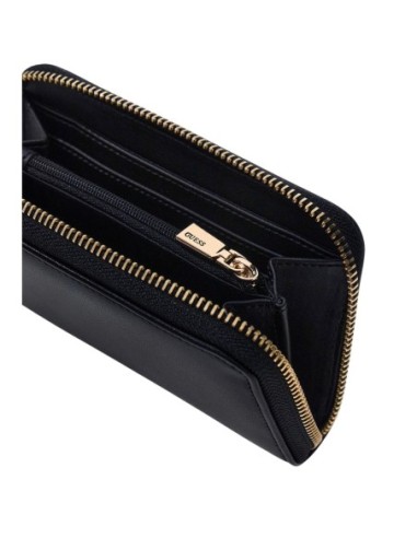 Portefeuille femme Guess noir compact zip