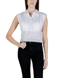 Blouse blanche sans manches Guess femme