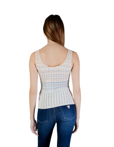 Débardeur beige lurex Guess femme