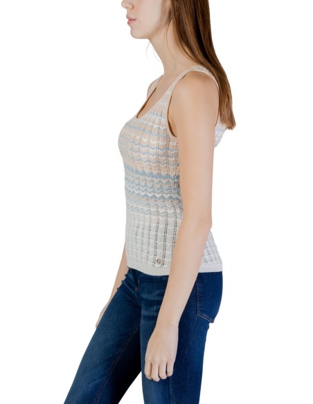 Débardeur beige lurex Guess femme