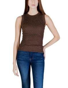 Débardeur femme Guess marron fluid comfort