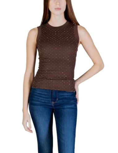 Débardeur femme Guess marron fluid comfort
