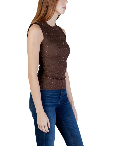 Débardeur femme Guess marron fluid comfort