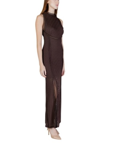 Robe marron sans manches Guess femme