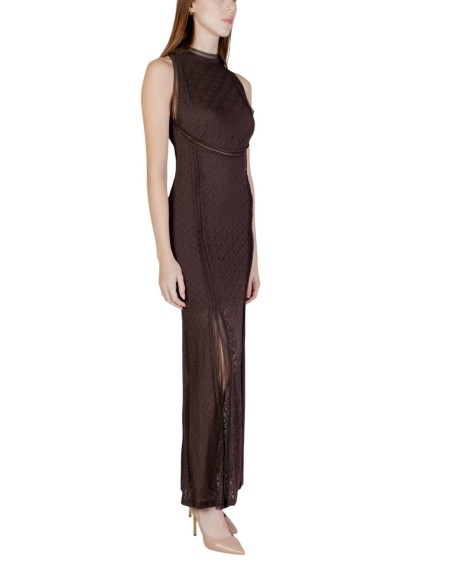 Robe marron sans manches Guess femme