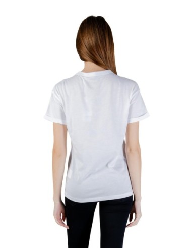 T-shirt blanc poche Guess femme