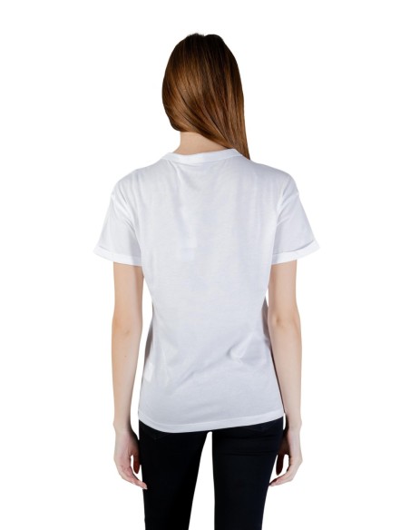 T-shirt blanc poche Guess femme
