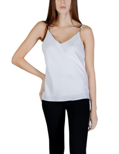 Débardeur blanc en V Guess femme