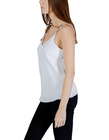 Débardeur blanc en V Guess femme