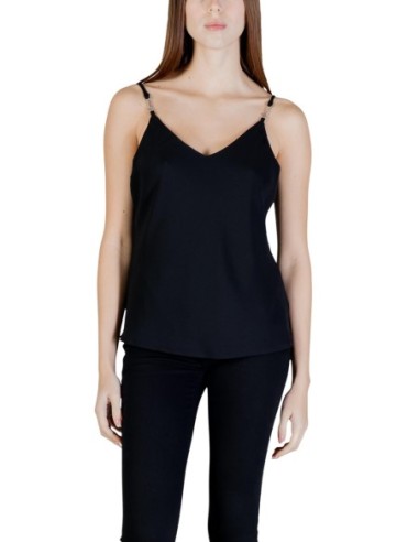 Débardeur noir en V Guess femme