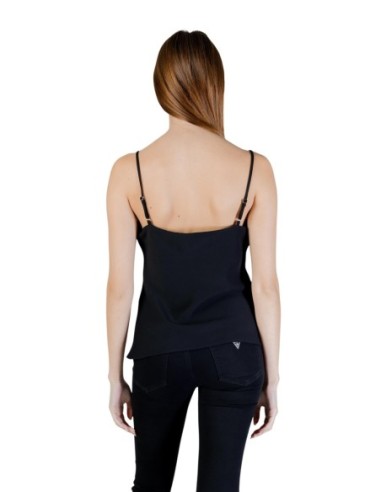 Débardeur noir en V Guess femme
