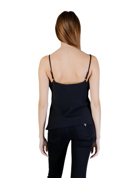 Débardeur noir en V Guess femme