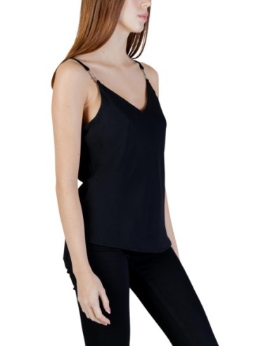 Débardeur noir en V Guess femme