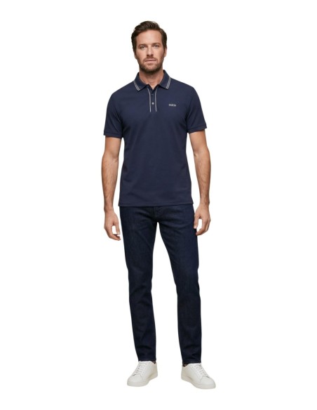 Polo bleu Guess homme