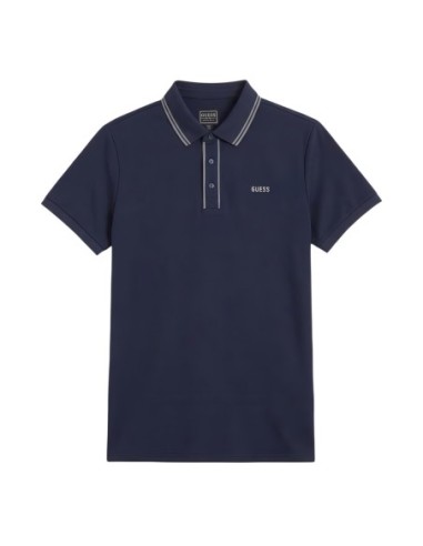 Polo bleu Guess homme
