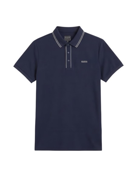 Polo bleu Guess homme