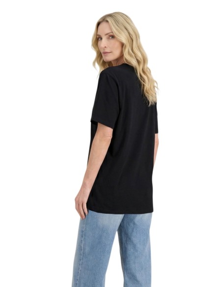 T-shirt noir strass Guess femme