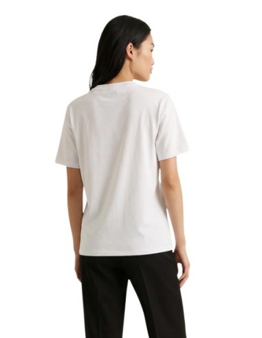 T-shirt blanc strass Guess femme