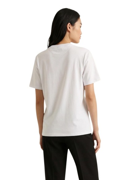 T-shirt blanc strass Guess femme