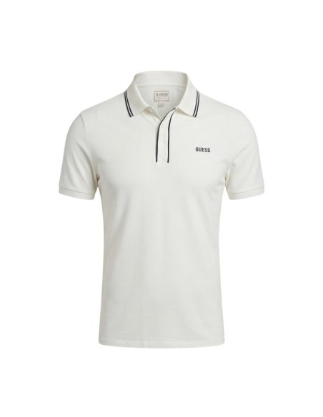 Polo blanc Guess homme