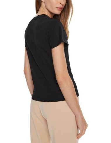 T-shirt noir imprimé Guess femme