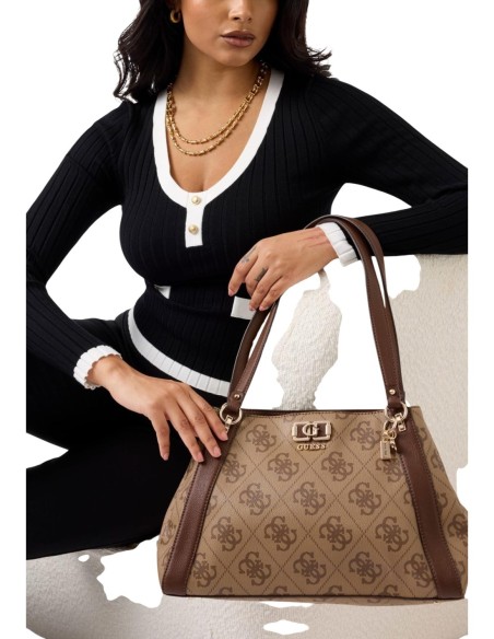 Grand sac beige Guess femme