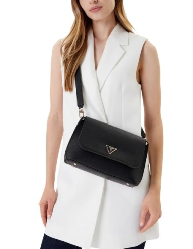 Sac noir bandoulière Guess femme