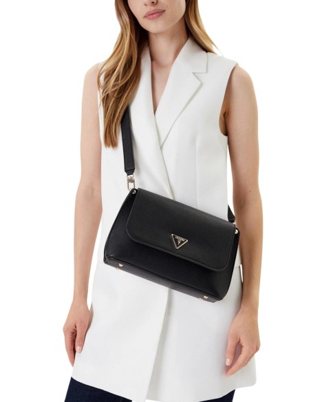 Sac noir bandoulière Guess femme