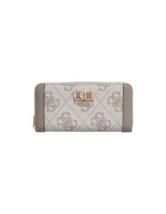Portefeuille gris compact Guess femme