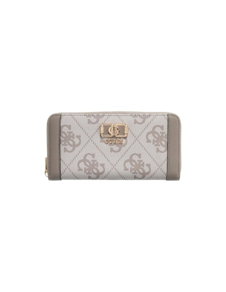 Portefeuille gris compact Guess femme
