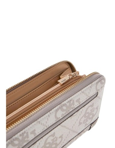 Portefeuille gris compact Guess femme