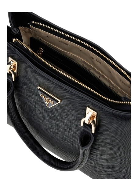 Sac noir élégant avec porté main et bandoulière | Guess