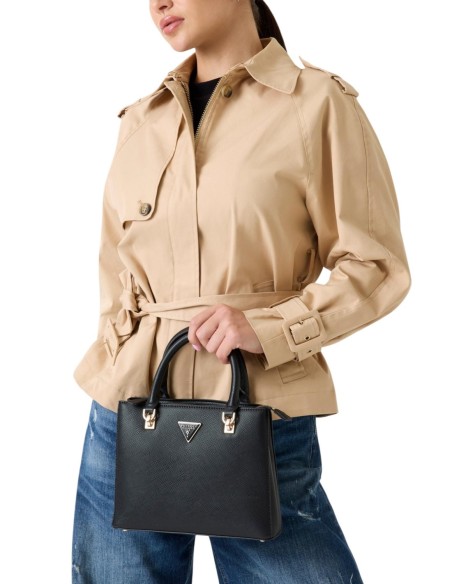 Sac noir élégant avec porté main et bandoulière | Guess
