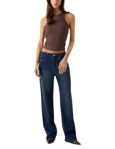 Débardeur femme Guess marron stretch modern
