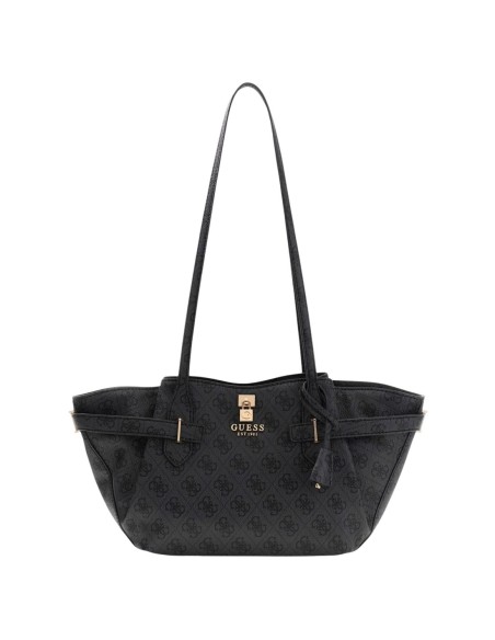 Grand sac femme Guess gris imprimé modern