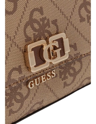 Sac marron bandoulière Guess femme