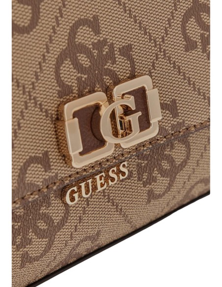 Sac marron bandoulière Guess femme