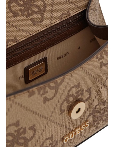 Sac marron bandoulière Guess femme